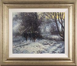Stephen Hawkins, Original oil painting on canvas, The Shooting Party Medium image. Click to enlarge