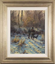Stephen Hawkins, Original oil painting on canvas, A Fading Winter's Day Medium image. Click to enlarge