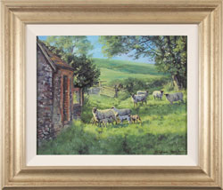 Stephen Hawkins, Original oil painting on canvas, Spring Pasture Medium image. Click to enlarge