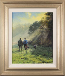 Stephen Hawkins, Original oil painting on canvas, The Gamekeepers Medium image. Click to enlarge