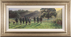 Stephen Hawkins, Original oil painting on canvas, The Shooting Party Medium image. Click to enlarge