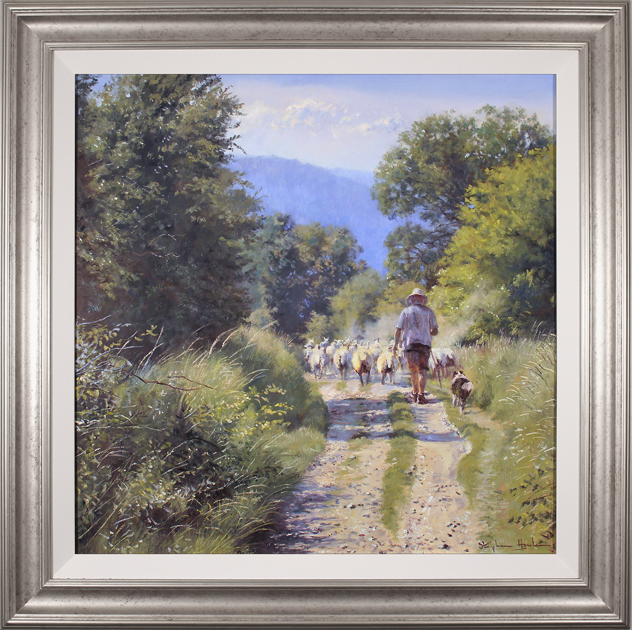 Stephen Hawkins, Original oil painting on canvas, The Summer Flock Click to enlarge