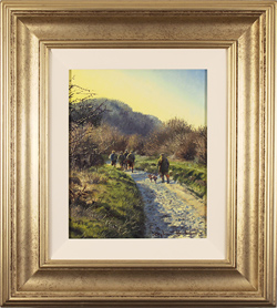 Stephen Hawkins, Original oil painting on panel, The Shooting Party, North Yorkshire Medium image. Click to enlarge