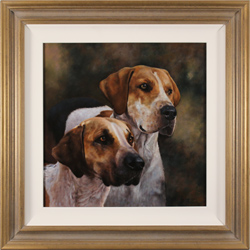 Stephen Park, Original oil painting on panel, Hounds Medium image. Click to enlarge