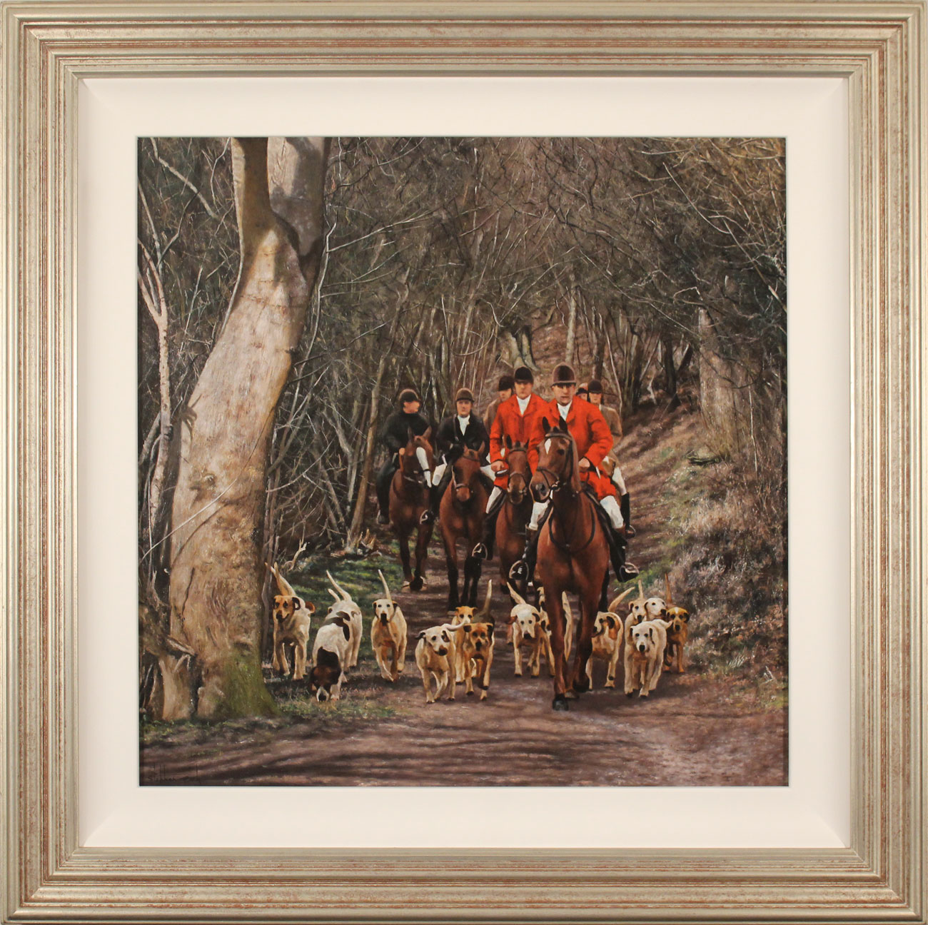 Stephen Park, Original oil painting on panel, The Hunt