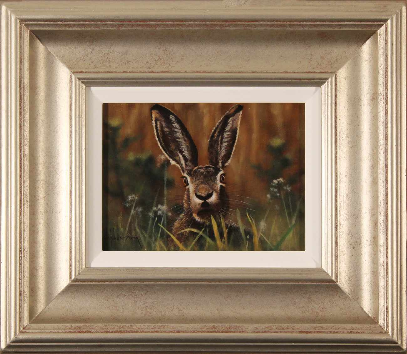 Stephen Park, Original oil painting on panel, Hare