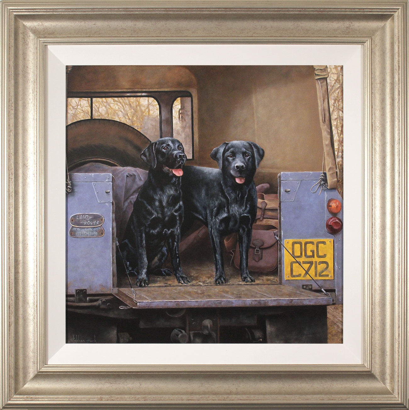 Stephen Park, Original oil painting on panel, Gun Dogs Click to enlarge