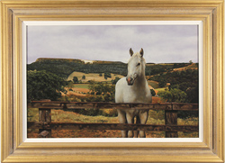 Stephen Park, Original oil painting on panel, White Horse at Kilburn Medium image. Click to enlarge