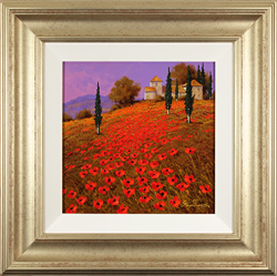 Steve Thoms, Original oil painting on panel, Poppies Medium image. Click to enlarge