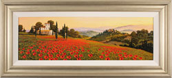 Steve Thoms, Original oil painting on panel, Rolling Hills of Tuscany Medium image. Click to enlarge