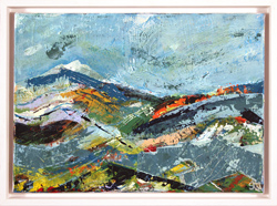 Steve Williams, Original acrylic painting on canvas, Winter Hills Medium image. Click to enlarge