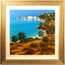 Steve Thoms, Original oil painting on canvas, Mediterranean Coastal Scene Medium image. Click to enlarge