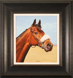 Stuart Herod, Original oil painting on panel, Red Rum Medium image. Click to enlarge