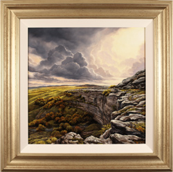 Suzie Emery, Original acrylic painting on board, Malham Cove, Yorkshire