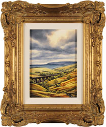 Suzie Emery, Original acrylic painting on board, Dent Head Viaduct Medium image. Click to enlarge