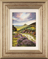Suzie Emery, Original acrylic painting on board, Roseberry Topping Medium image. Click to enlarge