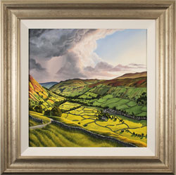 Suzie Emery, Original acrylic painting on board, Yorkshire Dales Medium image. Click to enlarge