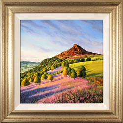 Suzie Emery, Original acrylic painting on board, Roseberry Topping Medium image. Click to enlarge