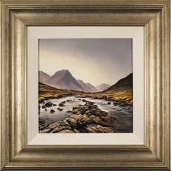 Suzie Emery, Original acrylic painting on board, Glen Etive, Scotland Medium image. Click to enlarge