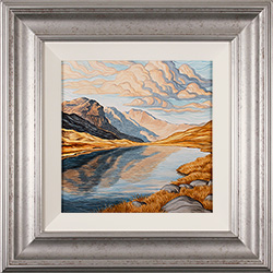 Suzie Emery, Original acrylic painting on board, Red Tarn, Great Knott, Crinkle Crags and Bowfell Medium image. Click to enlarge