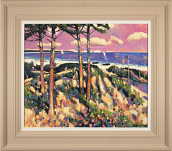 Terence Clarke, Original oil painting on canvas, Moonrise, Cape Cod Medium image. Click to enlarge