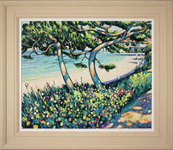 Terence Clarke, Original acrylic painting on canvas, Pine Shadows, Cap Ferrat Medium image. Click to enlarge