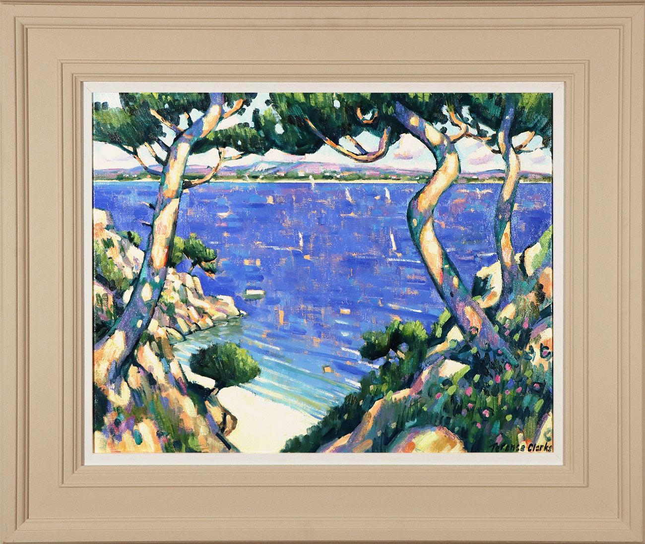 Terence Clarke, Original oil painting on canvas, Little Bay near La Ciotat Click to enlarge