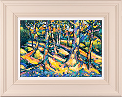 Terence Clarke, Original acrylic painting on canvas, Autumn Woodland