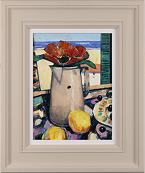 Terence Clarke, Original acrylic painting on board, The Spanish Poppy  Medium image. Click to enlarge