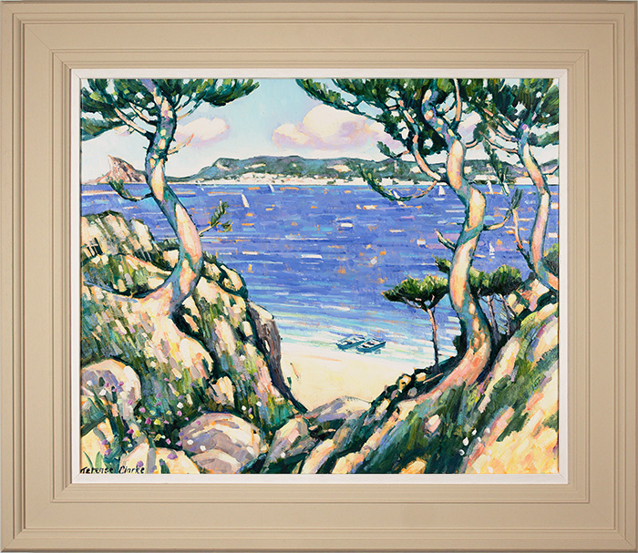 Terence Clarke, Original oil painting on canvas, Wild Pines near la Ciotat