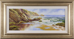 Terry Evans, Original oil painting on canvas, Crashing Waves Medium image. Click to enlarge