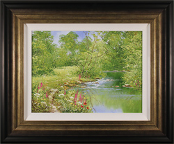 Terry Evans, Original oil painting on canvas, Spring by the Beck Medium image. Click to enlarge