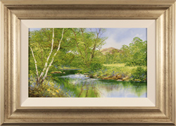 Terry Evans, Original oil painting on canvas, Spring Bluebells, Yorkshire Dales Medium image. Click to enlarge