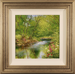 Terry Evans, Original oil painting on canvas, Beside the Beck, Yorkshire Dales Medium image. Click to enlarge