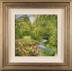 Terry Evans, Original oil painting on canvas, The Path of Spring Medium image. Click to enlarge