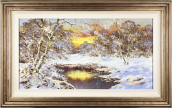 Terry Evans, Original oil painting on canvas, Winter's Glory, Yorkshire Dales Medium image. Click to enlarge