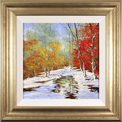 Terry Evans, Original oil painting on canvas, First Snowfall Medium image. Click to enlarge