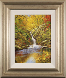 Terry Evans, Original oil painting on canvas, Janet's Foss, Yorkshire Dales Medium image. Click to enlarge