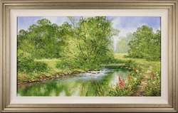 Terry Evans, Original oil painting on canvas, Midsummer Wanderings Medium image. Click to enlarge