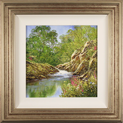Terry Evans, Original oil painting on canvas, Woodland Spring Medium image. Click to enlarge