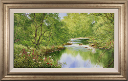 Terry Evans, Original oil painting on canvas, Summer Foxglove Medium image. Click to enlarge