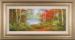 Terry Evans, Original oil painting on canvas, First Days of Autumn Medium image. Click to enlarge
