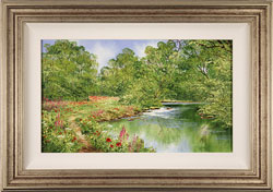Terry Evans, Original oil painting on canvas, Beside the Brook Medium image. Click to enlarge