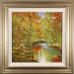 Terry Evans, Original oil painting on canvas, Autumn Reflections Medium image. Click to enlarge