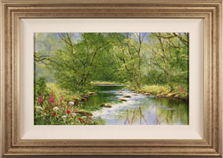 Terry Evans, Original oil painting on canvas, Tranquil Midsummer Medium image. Click to enlarge