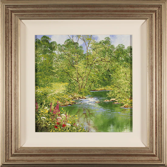 Terry Evans, Original oil painting on panel, Spring Reflections