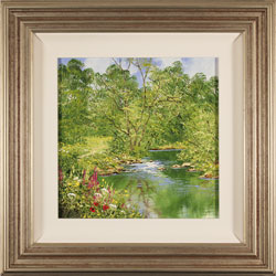 Terry Evans, Original oil painting on panel, Spring Reflections Medium image. Click to enlarge