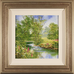 Terry Evans, Original oil painting on panel, Spring by the River Medium image. Click to enlarge
