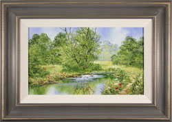 Terry Evans, Original oil painting on canvas, Tranquil Midsummer Medium image. Click to enlarge
