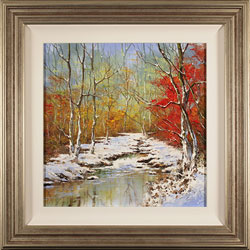 Terry Evans, Original oil painting on canvas, First Snowfall Medium image. Click to enlarge